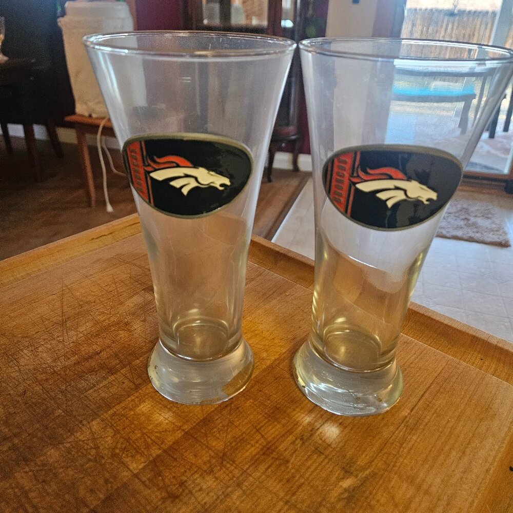 Broncos Pilsner Glasses